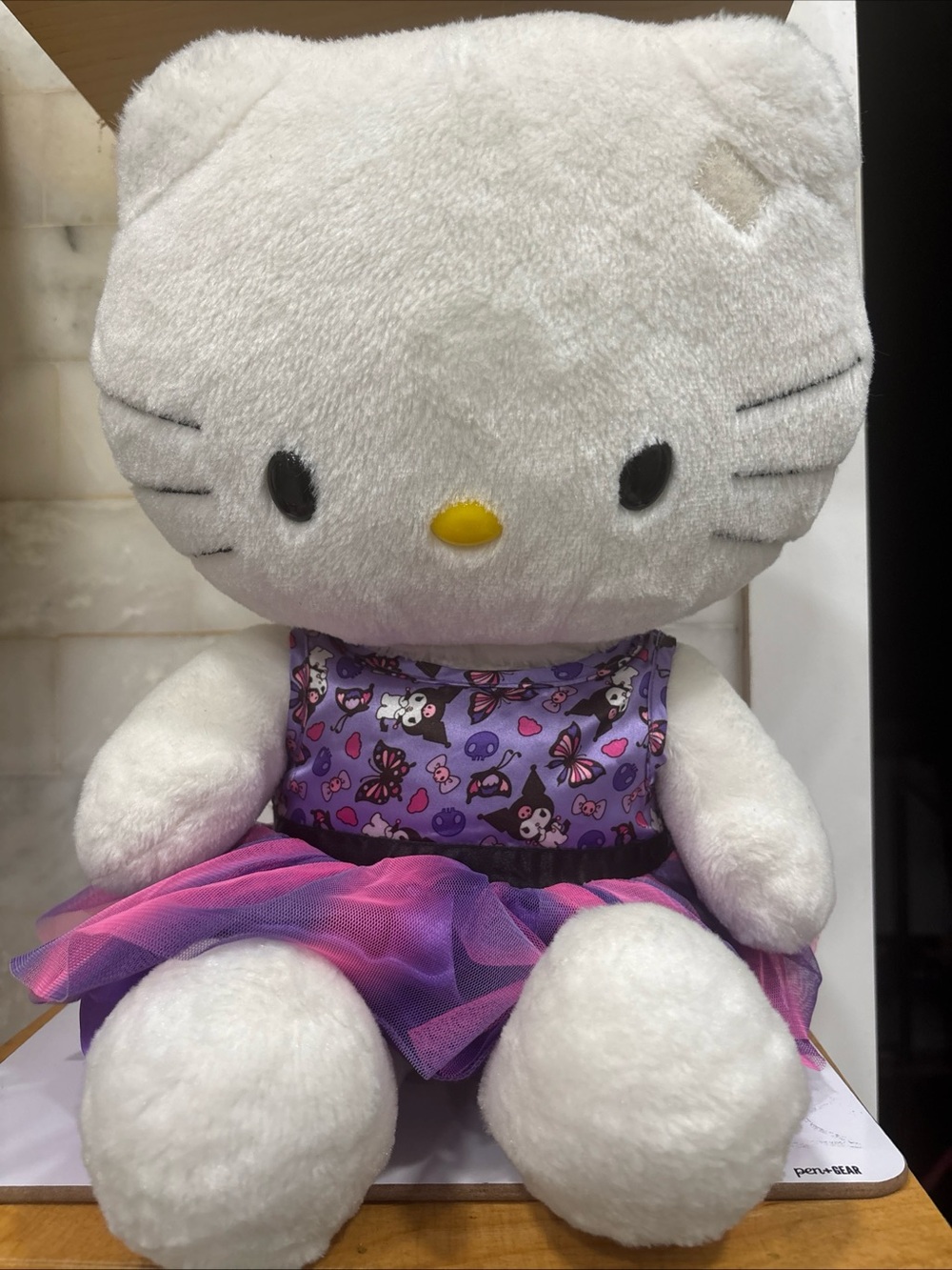 HELLO KITTY Build A Bear Workshop 17"  Plush In Purple Build A Bear Kuromi Dress